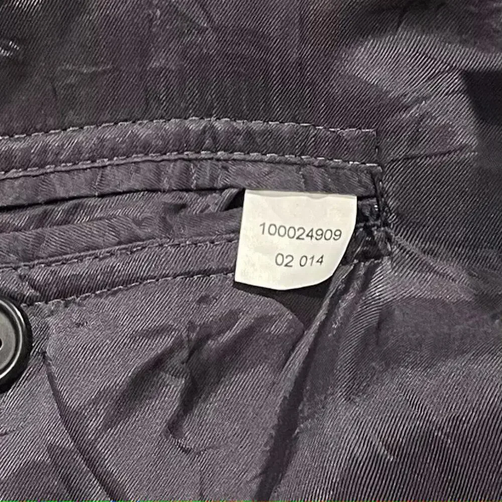 Brooks Brothers Mens Suit Jacket Wool Two Button Stripe Black Purple Size 46R GJ